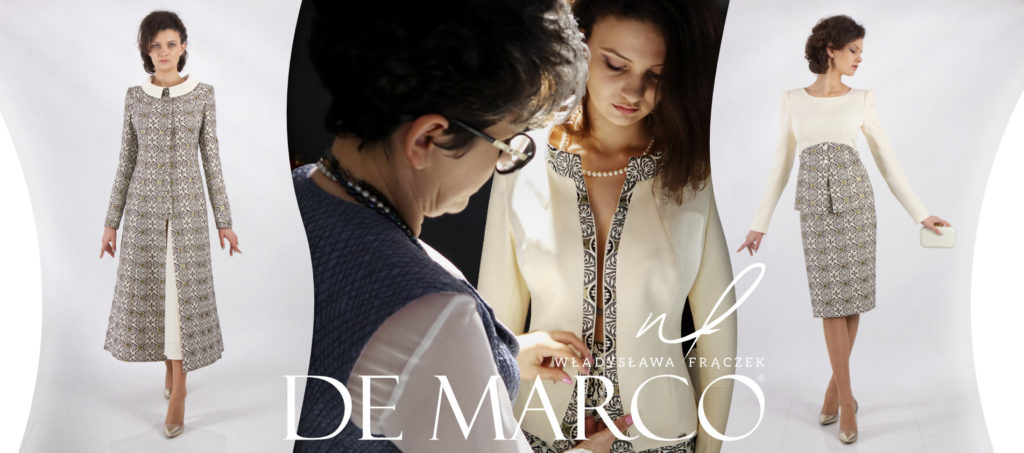 Ekskluzywna polska marka odzieżowa De Marco. Szykowne garsonki, sukienki z płaszczykami szyte na miarę w Salonie Mody De Marco