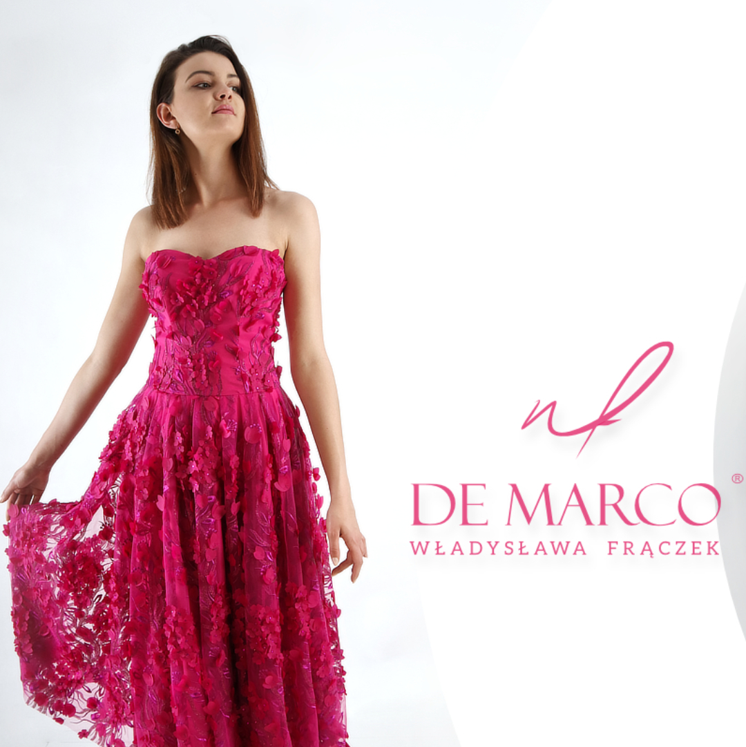 Ekskluzywna sukienka na wesele projektowana i szyta na miarę w De Marco