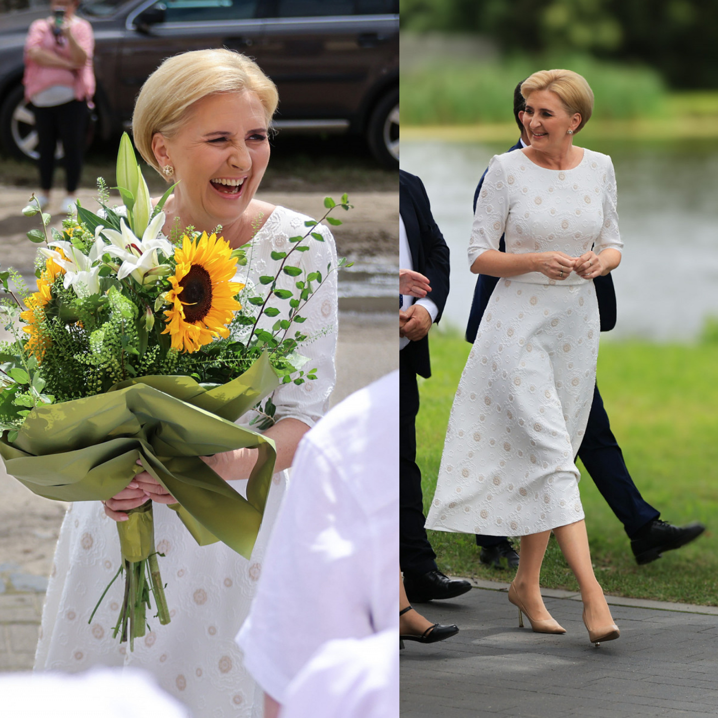 The First Lady’s latest looks. Elegant dress of Mrs Agata Kornhauser-Duda
